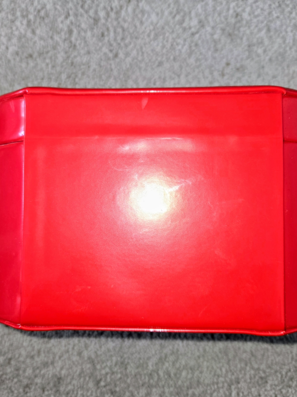 Red Faux Patent Leather Make Up Case Womens By Nina - Picture 4 of 7